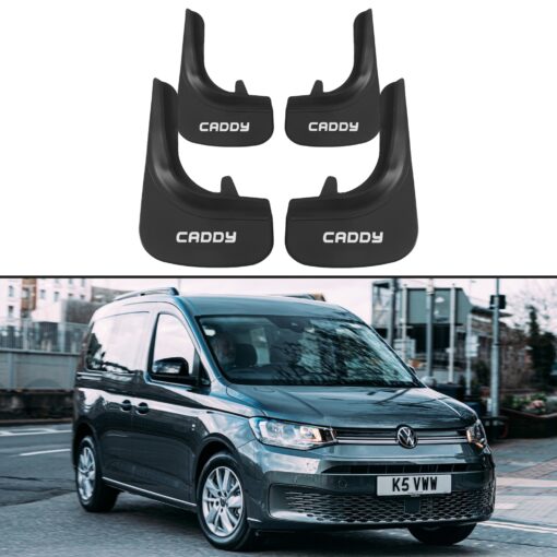 Car Mud Flaps Kit For Volkswagen Caddy Rubber Splash Guards 4 PCS