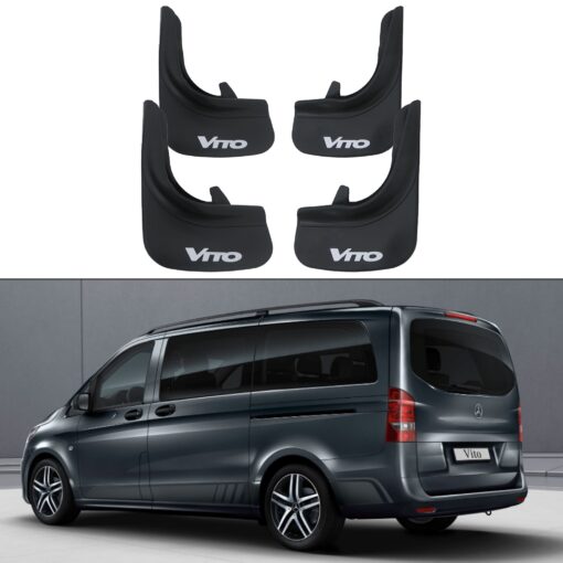 Car Mud Flaps Kit For Mercedes Vito Rubber Splash Guards 4 PCS