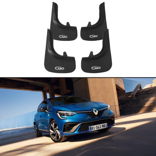 Car Mud Flaps Kit For Renault Clio Rubber Splash Guards 4 PCS