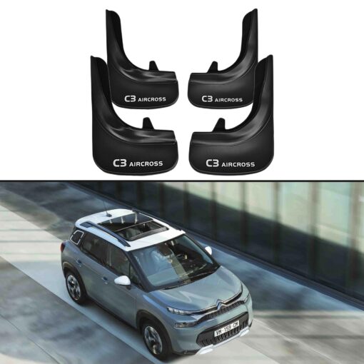 Car Mud Flaps Kit For Citroen C3 Aircross Rubber Splash Guards 4 PCS