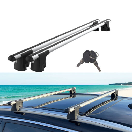 Roof Racks Cross Bars For Volkswagen Sharan 2011-2020 Lockable 2 Pcs Grey