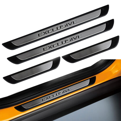 For Hyundai İ20 2009 + Chrome Door Sill Plate Covers Scratch Guard 4 Pcs