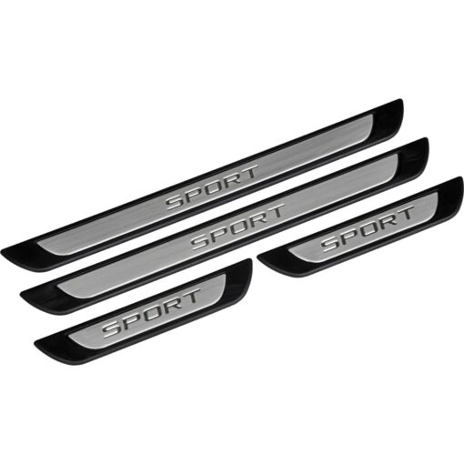 For Vw T-Cross 2018-2024 Chrome Door Sill Trim Plate Covers Scratch Guard 4 Pcs - Image 3