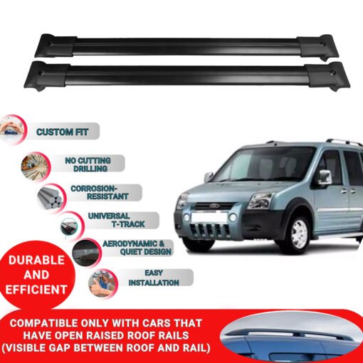 Roof Rack Cross Bars for Ford Connect 2002-2013 - Image 2