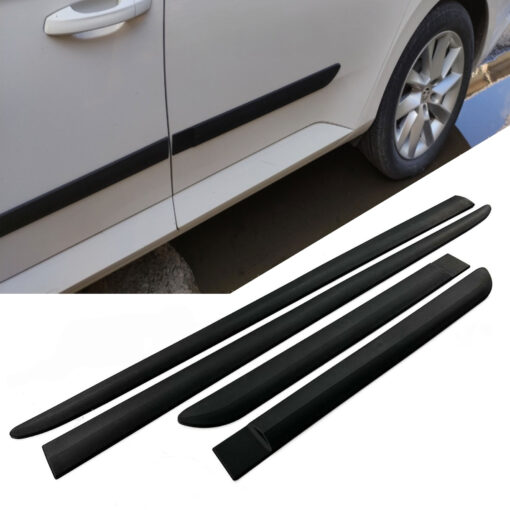 Car Side Door Protector Strip Mouldings For Citroen C-Elysee-Trim Body Kit Black - Image 3