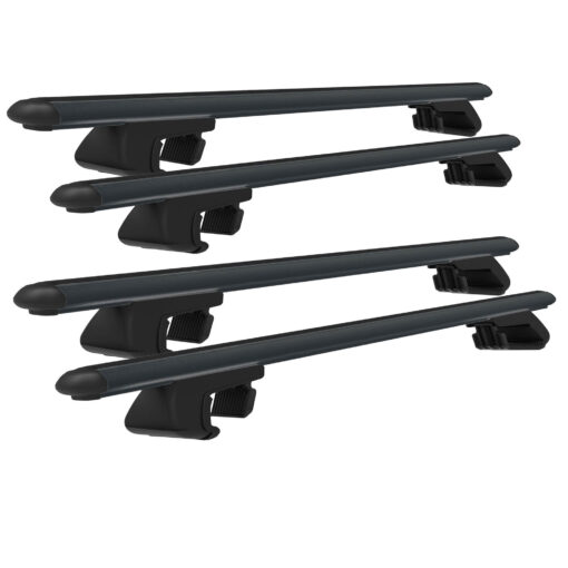 Roof Rack Cross Bars Compatible with Renault Kangoo 5D 2008-2021, Fits Raised Roof Rails with Gap to Car Roof, Ideal Rail Carrier for Roof Tents, 4-Piece Black