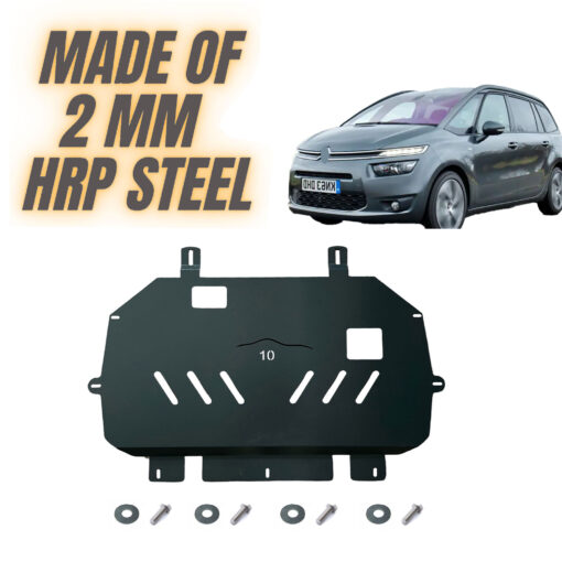 Steel Under Engine Cover for Citroen C4 GPicasso 2013-2017: Skid Plate Undertray