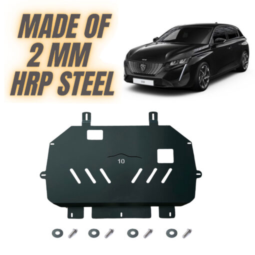 Steel Under Engine Cover for Peugeot 308 2021 Onwards: Skid Plate Undertray