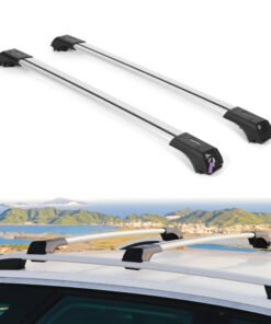2X Car Roof Rack Cross Bars for Volvo XC90 2015-2021 Lockable Roof Bars Grey